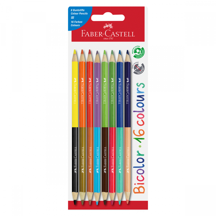 Färgpennor Bicolor 8-set i gruppen Pennor / Konstnärspennor / Färgpennor hos Pen Store (128315)