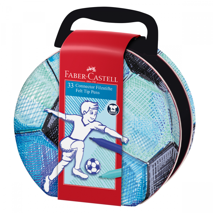 Läs mer om Faber-Castell Tuschpennor Connector 33-set Fotboll