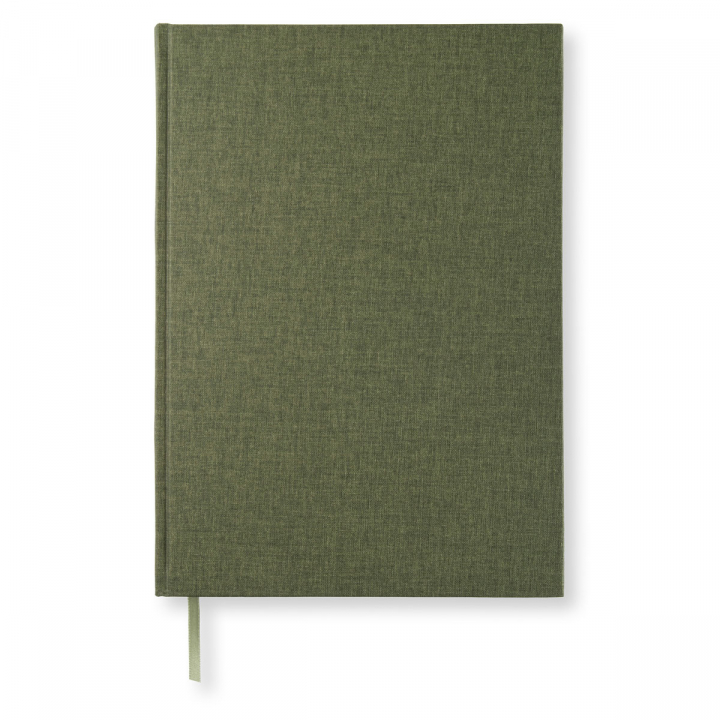 Notebook A4 Linjerad Khaki Green i gruppen Papper & Block / Skriva och anteckna / Anteckningsböcker hos Pen Store (128465)