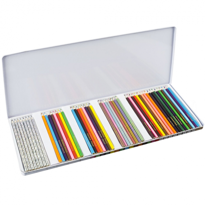 Färgpennor plåtask 50-set i gruppen Pennor / Konstnärspennor / Färgpennor hos Pen Store (128497)