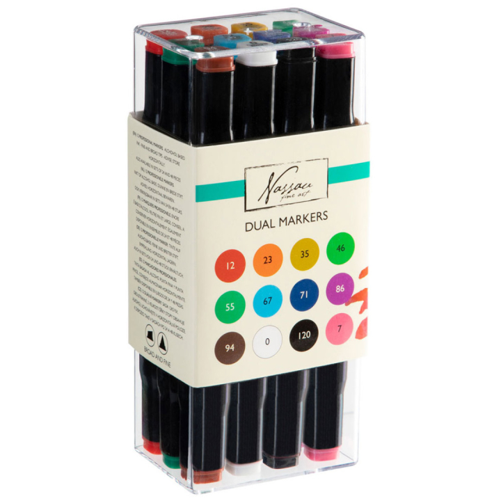 Dual-tip Marker 12-set i gruppen Pennor / Konstnärspennor / Tuschpennor hos Pen Store (128517)