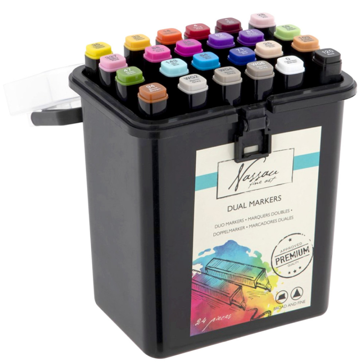 Dual-tip Marker 24-set i gruppen Pennor / Konstnärspennor / Tuschpennor hos Pen Store (128518)