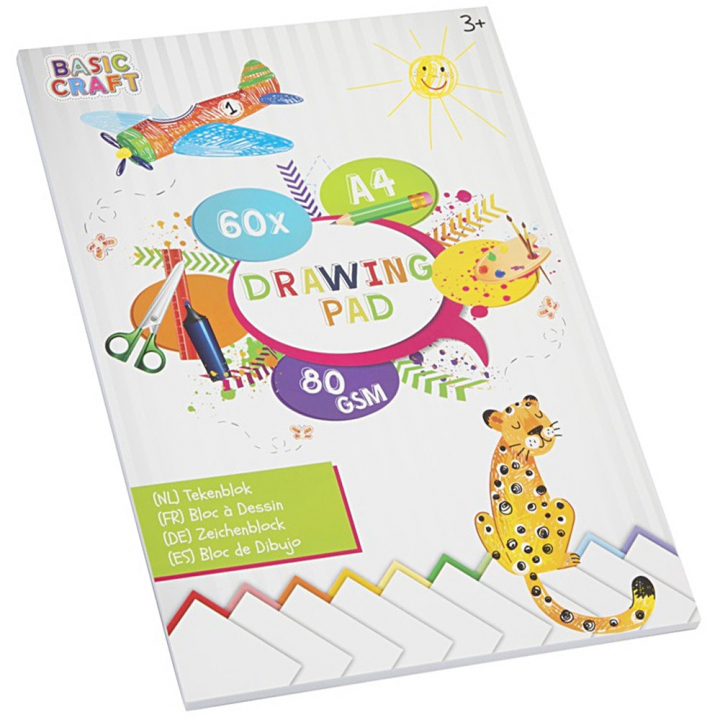 Läs mer om Grafix Ritblock för barn A4 60-pack