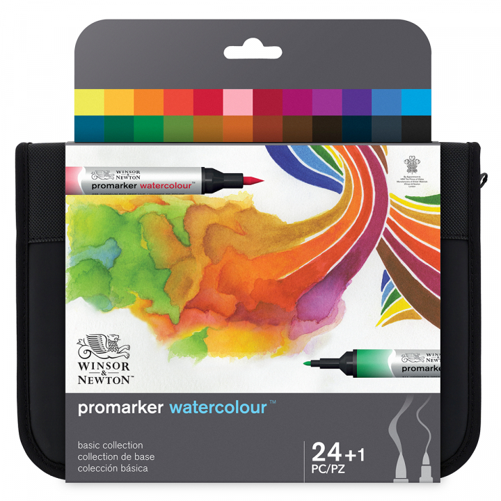 Läs mer om Promarker Watercolour Wallet 24-set
