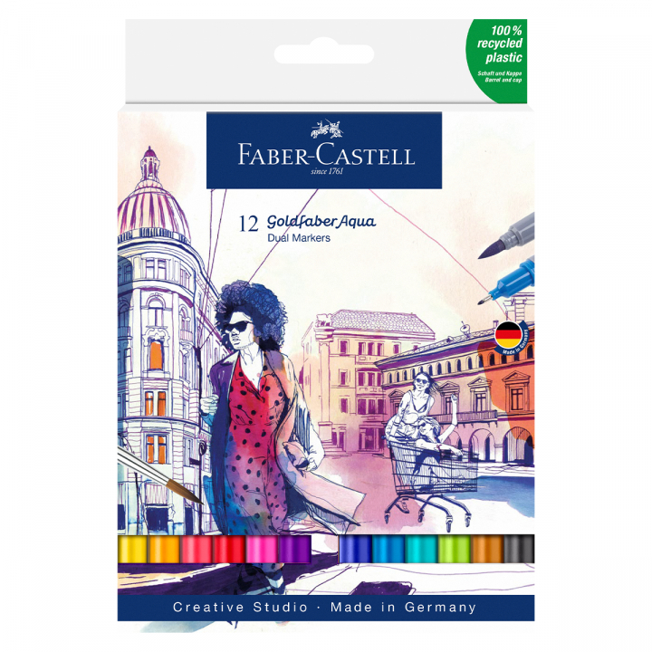 Faber-Castell Goldfaber Aqua Dual Marker 12-set