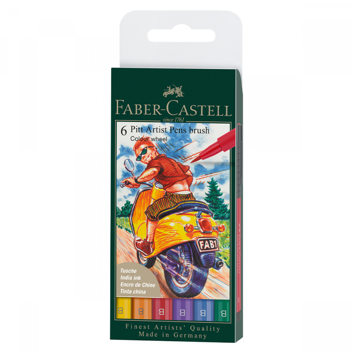 Faber-Castell PITT Artist Brush 6-pack Colour