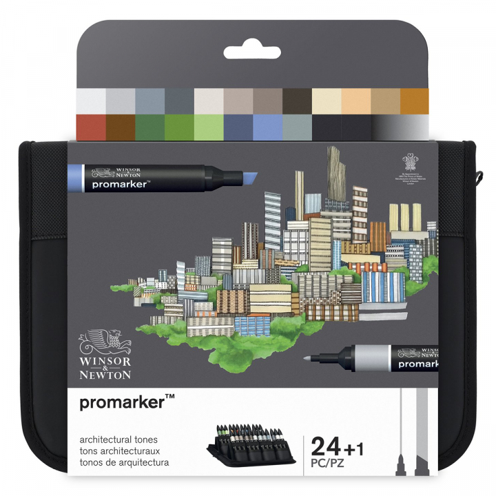 Läs mer om Promarker Promarker Architectural Tones Wallet 24-set