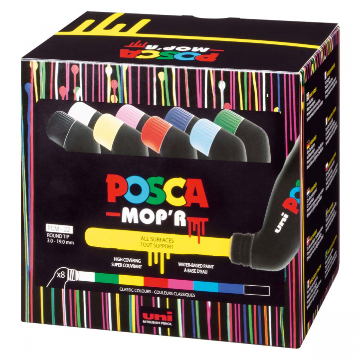 Läs mer om Posca MOPR PCM-22 Squeeze Marker 8-pack