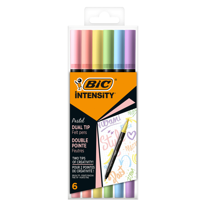 Läs mer om BIC Intensity Dual Tip Pastel 6-set