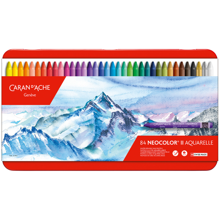 Neocolor II Aquarelle 84-set i gruppen Konstnärsmaterial / Kritor och blyerts / Pastellkritor hos Pen Store (128896)