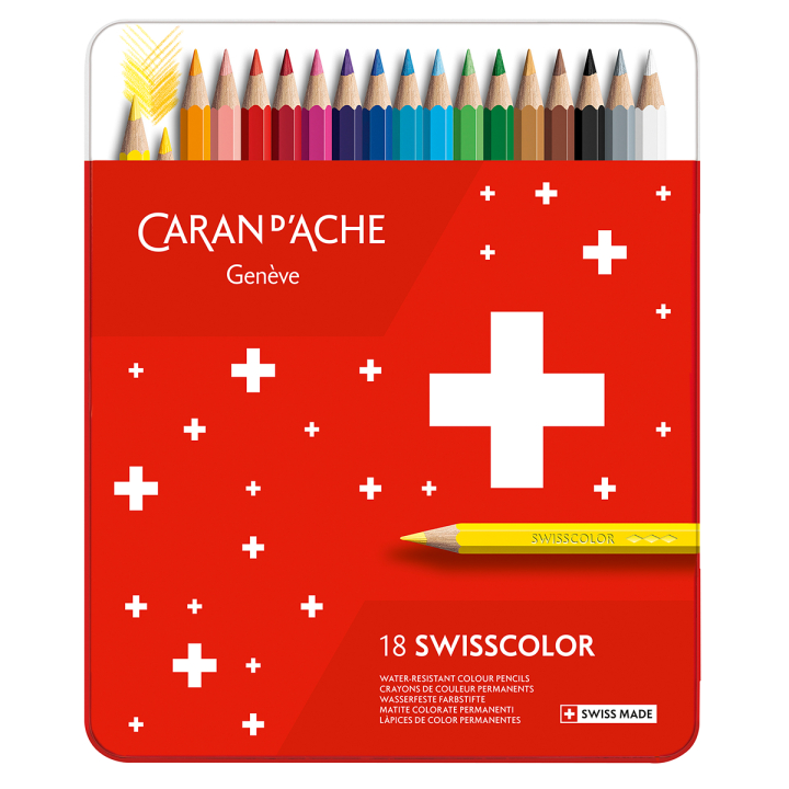 Swisscolor Färgpennnor 18-set i gruppen Pennor / Konstnärspennor / Färgpennor hos Pen Store (128910)