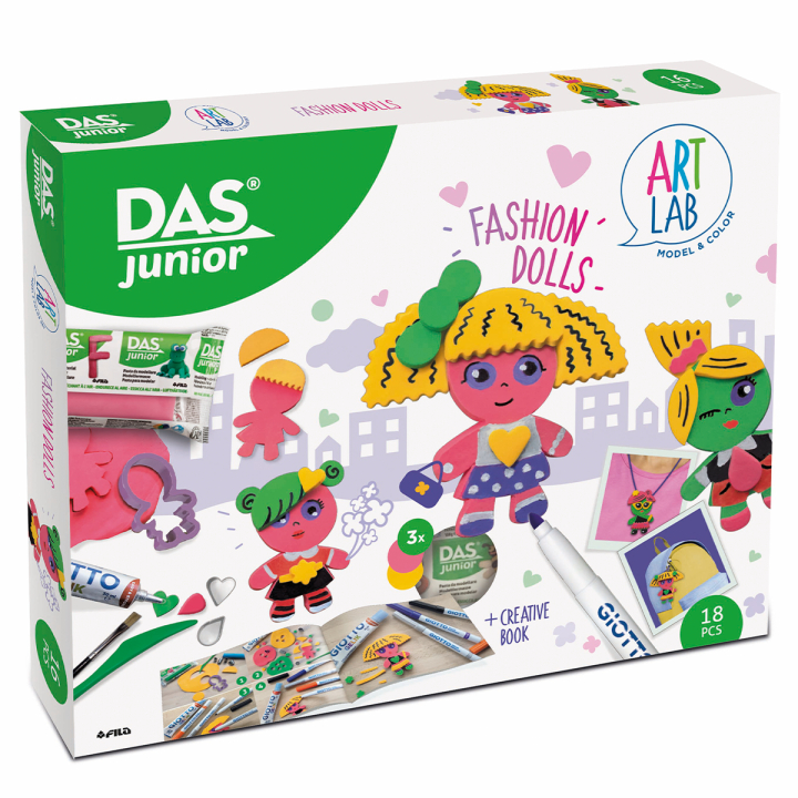 Junior Pysselset Fashion Dolls (3år+) i gruppen Kids / Måla och skapa / Skapa med lera hos Pen Store (128985)