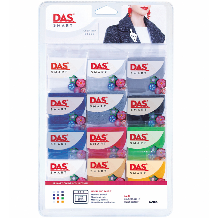 Smart Set Modellera Primary 12 x 28 g i gruppen Skapande & Hobby / Skapa / Modellera / Ugnshärdande lera hos Pen Store (129043)
