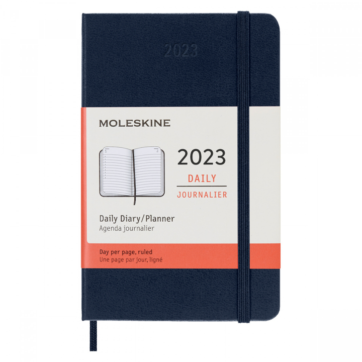 Moleskine 12M Daily Kalender Hardcover Pocket Blue