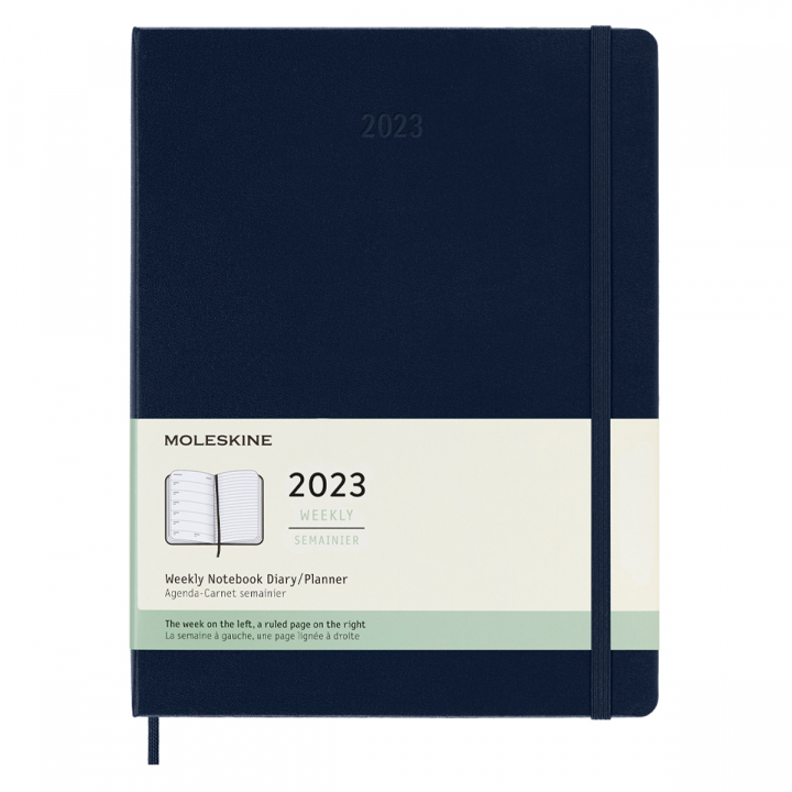Läs mer om Moleskine 12M Weekly Notebook Hardcover XL Blue