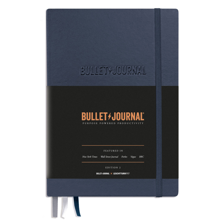 Läs mer om Leuchtturm1917 Bullet Journal Mark II A5 Blue Dotted