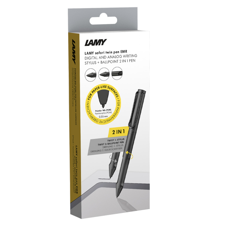 Läs mer om Lamy Safari Twin Pen EMR POM - Digital Penna