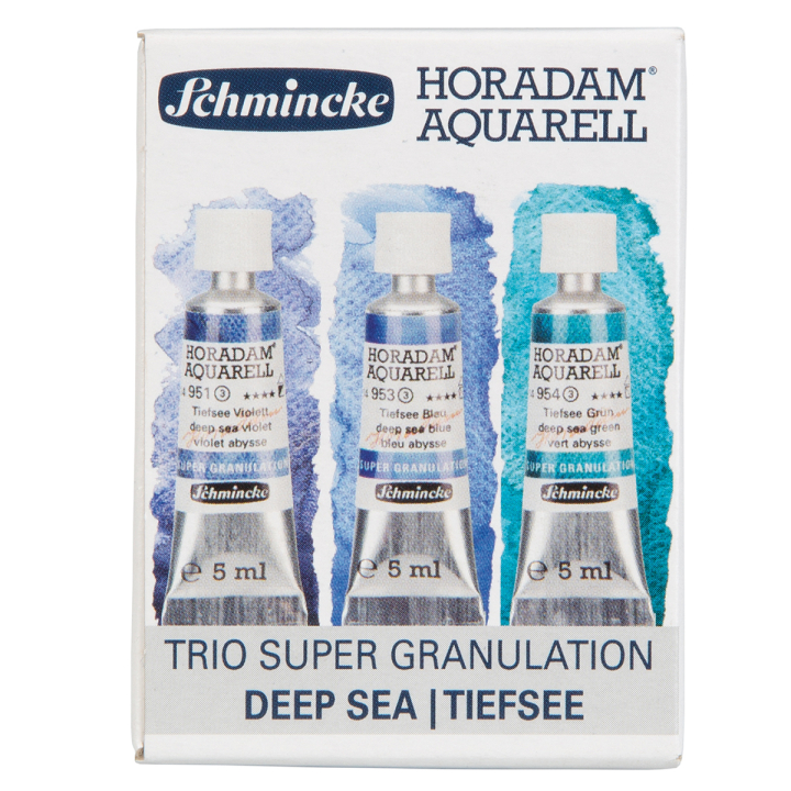 Horadam Super Granulation Set Deep Sea i gruppen Konstnärsmaterial / Färger / Akvarellfärg hos Pen Store (129297)