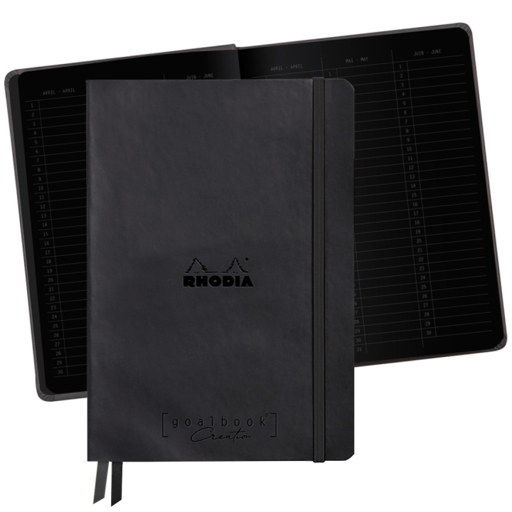 GoalBook Creation A5 Black (Svart papper) i gruppen Papper & Block / Skriva och anteckna / Anteckningsböcker hos Pen Store (129308)
