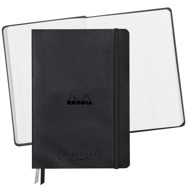 Läs mer om Rhodia GoalBook Creation A5 Black