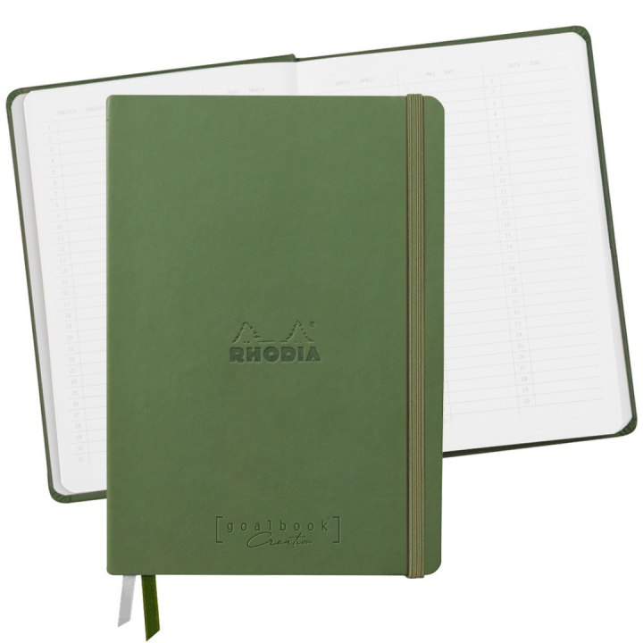 GoalBook Creation A5 Sage (Vitt papper) i gruppen Papper & Block / Skriva och anteckna / Anteckningsböcker hos Pen Store (129312)