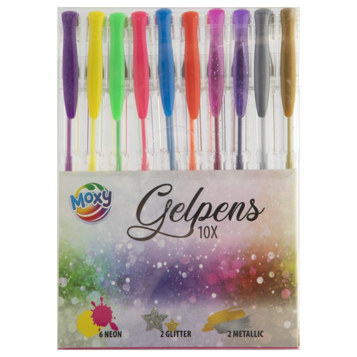 Gelpennor 10-set i gruppen Kids / Barnpennor / Skrivpennor för barn hos Pen Store (129325)