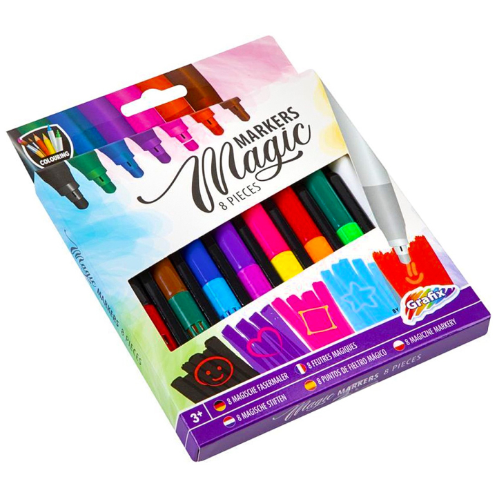 Magic Markers 8-set i gruppen Kids / Barnpennor / Tuschpennor för barn hos Pen Store (129328)