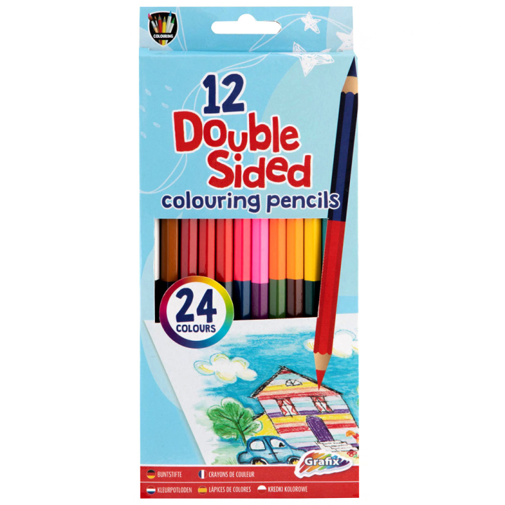 Färgpennor Duo 12-set i gruppen Kids / Barnpennor / Färgpennor för barn hos Pen Store (129331)