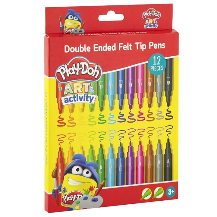 Tuschpennor Duo 12-set (3 år+) i gruppen Kids / Barnpennor / Tuschpennor för barn  hos Pen Store (129340)
