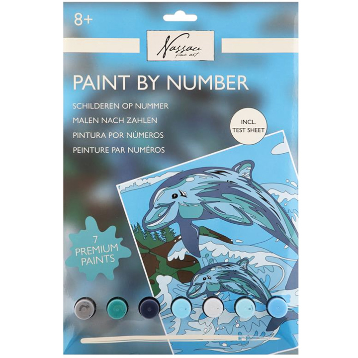 Paint by number Delfin i gruppen Skapande & Hobby / Skapa / Pyssel och DIY hos Pen Store (129382)