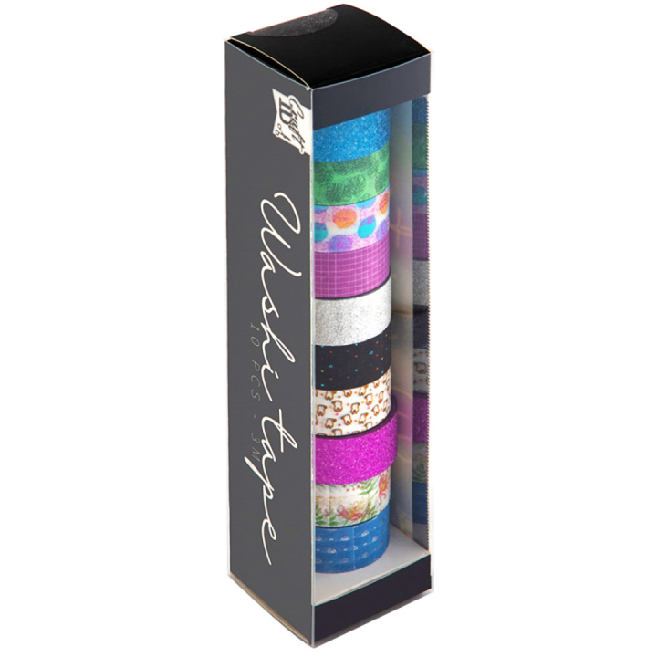 Washi-tejp 10-pack Mix i gruppen Skapande & Hobby / Hobbytillbehör / Washi-tejp hos Pen Store (129393)