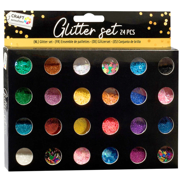 Läs mer om Craft Sensations Glitter 24-set Mix