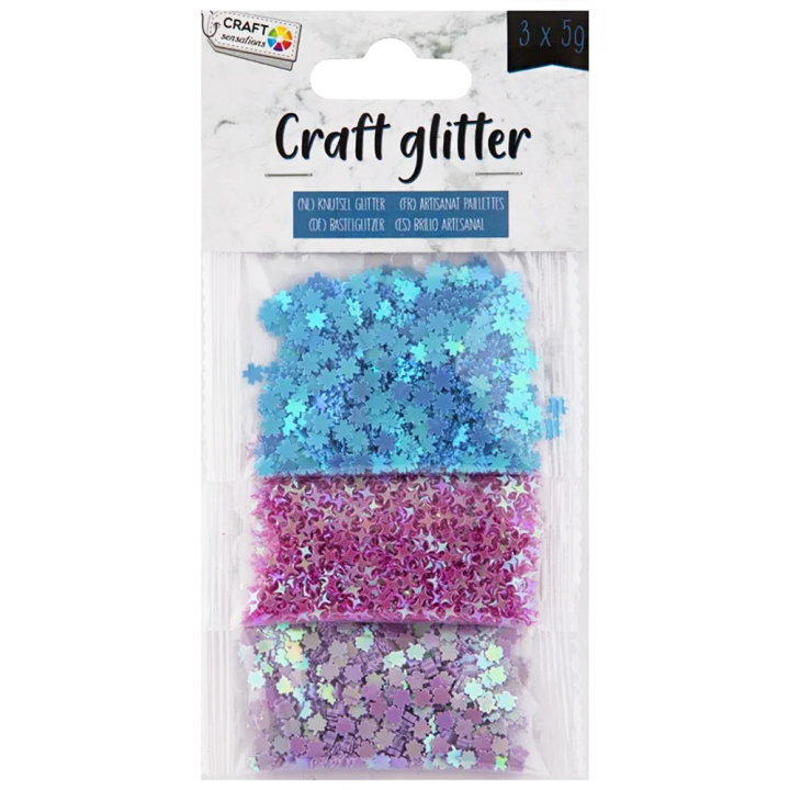 Glitter-konfetti 3 x 5g i gruppen Skapande & Hobby / Skapa / Pyssel och DIY hos Pen Store (129402)