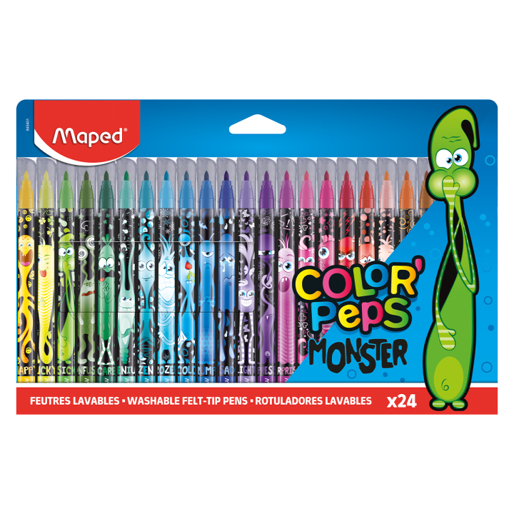 Läs mer om Maped Colorpeps Tuschpennor Monster 24-pack