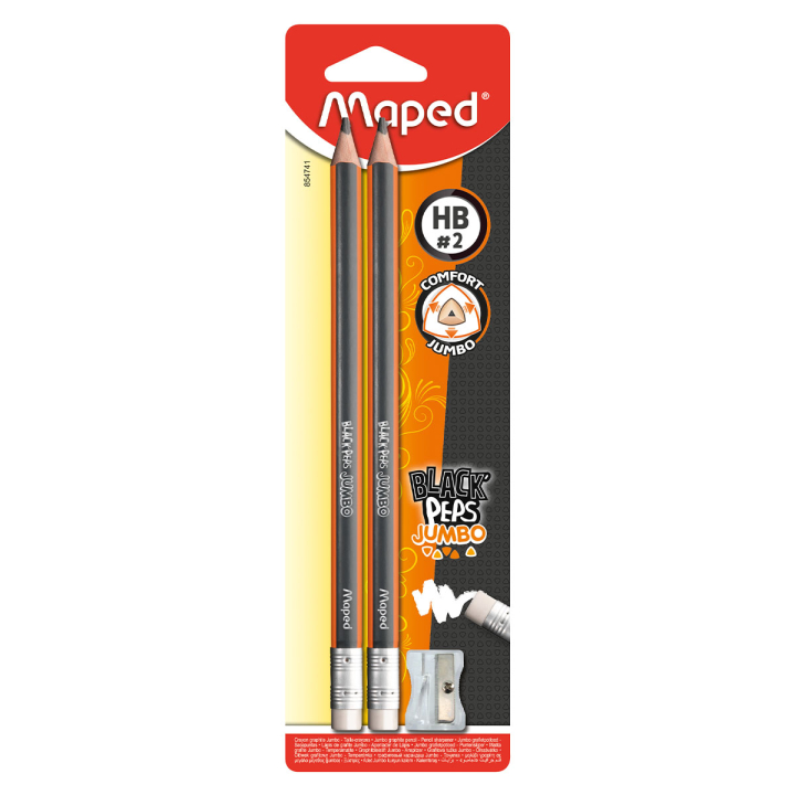 Blyertspennor HB Jumbo 2-pack i gruppen Kids / Barnpennor / Skrivpennor för barn hos Pen Store (129636)