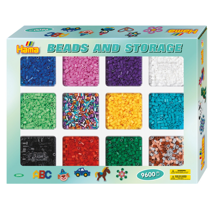 Midi Förvaringslåda + 9 600 pärlor i gruppen Kids / Barnpyssel och kreativitet / Pärlor och pärlplattor hos Pen Store (129834)
