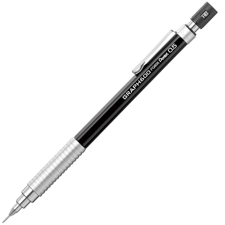 Läs mer om Pentel Graph 600 Stiftpenna 0.5 Black