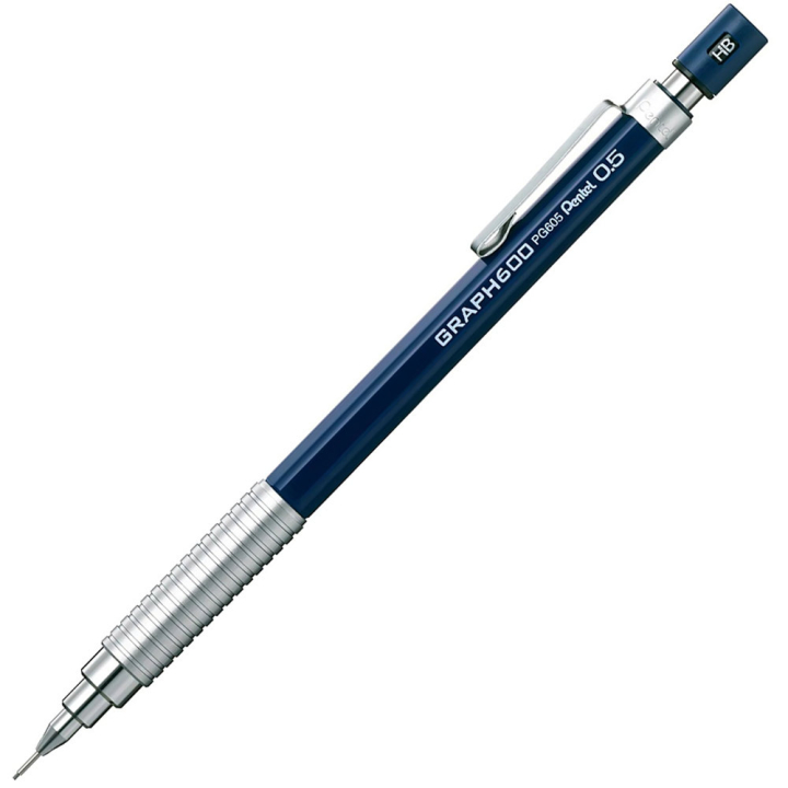 Läs mer om Pentel Graph 600 Stiftpenna 0.5 Navy