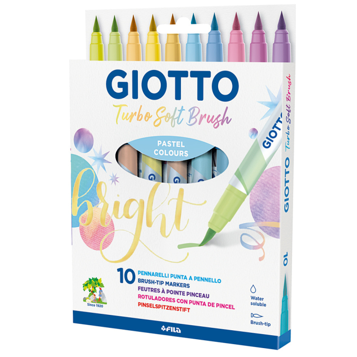 Läs mer om Giotto Turbo Soft Penselpenna Pastel 10-set