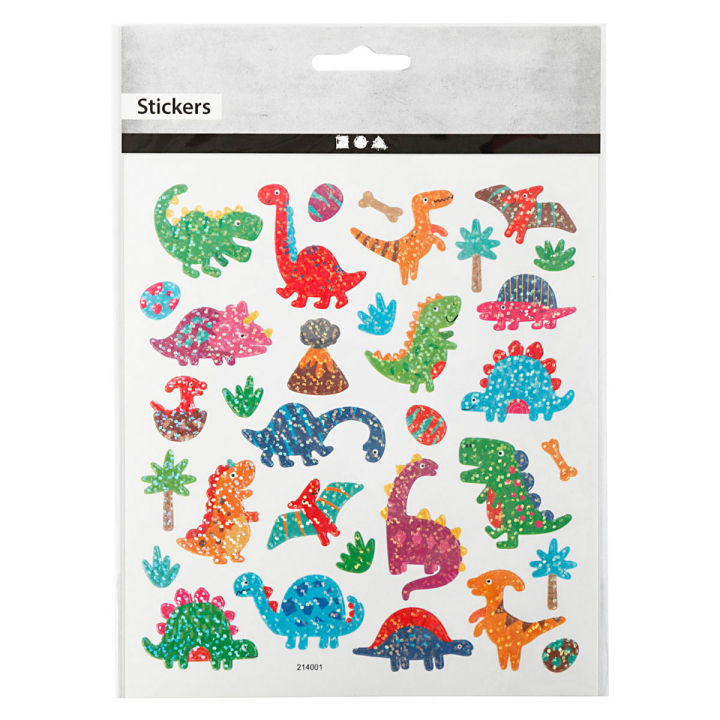 Läs mer om Colortime Stickers Dinosaurier 1 ark