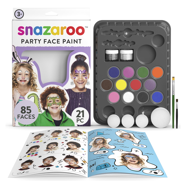 Läs mer om Snazaroo Ansiktsfärg Party Pack 20-set
