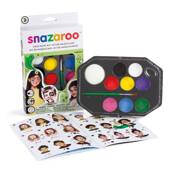 Läs mer om Snazaroo Ansiktsfärg Rainbow kit 10-set