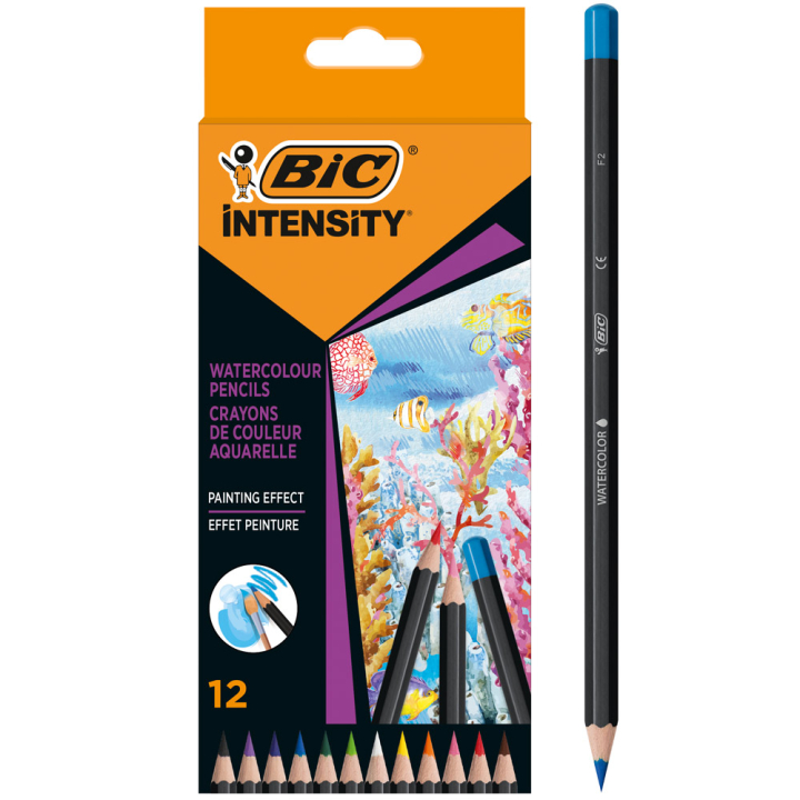 Läs mer om BIC Akvarellpennor Intensity 12-set