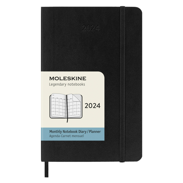 Läs mer om Moleskine 12M Monthly Kalender Softcover Pocket Black