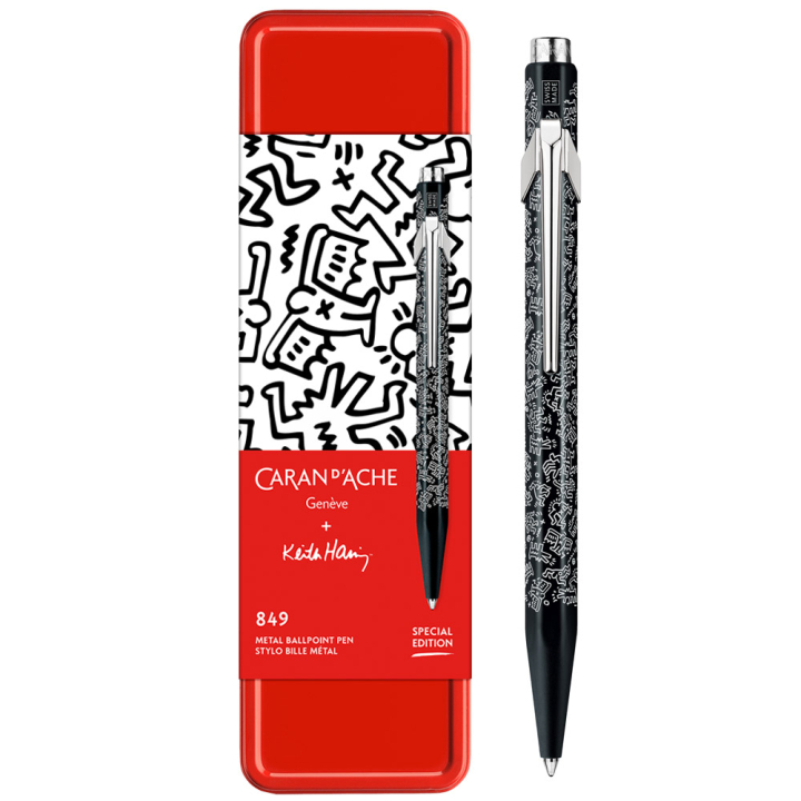 849 Keith Haring Black Kulspetspenna i gruppen Pennor / Fine Writing / Kulspetspennor hos Pen Store (130249)
