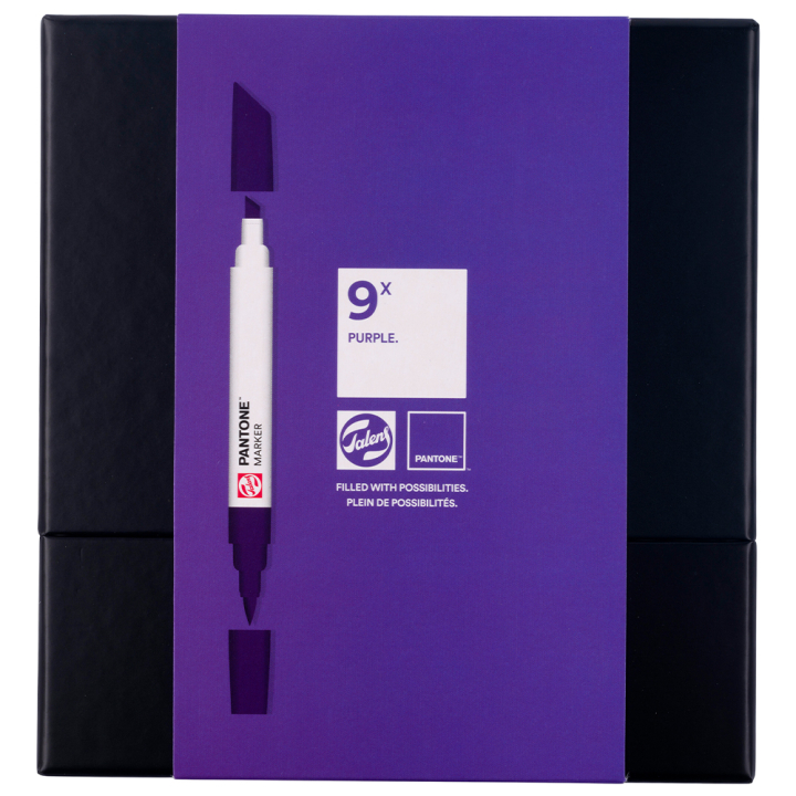 Marker 9-set Purple i gruppen Pennor / Konstnärspennor / Illustrationsmarkers hos Pen Store (130484)