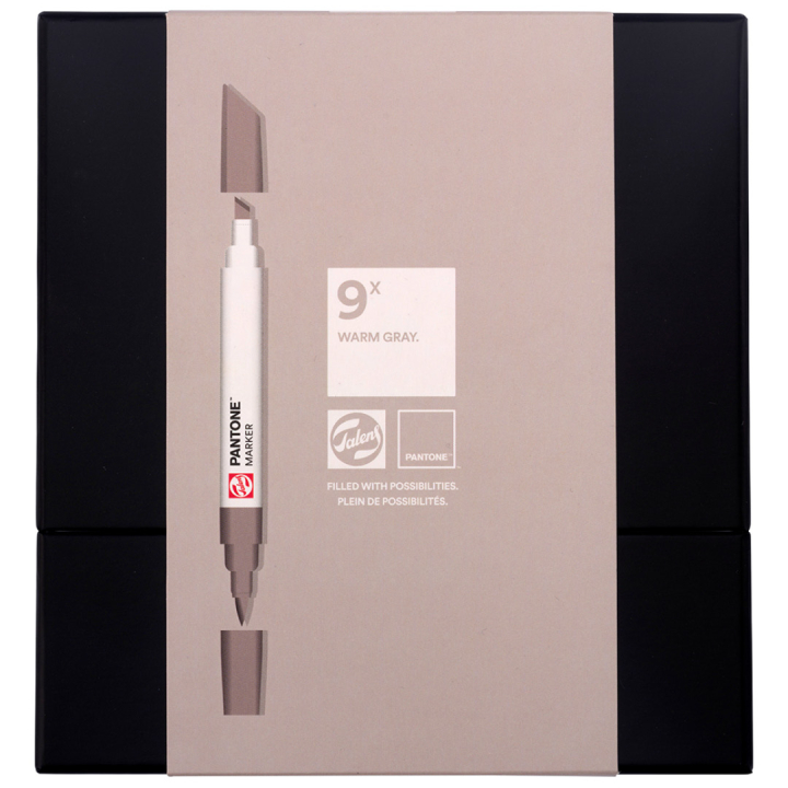 Marker 9-set Warm Gray i gruppen Pennor / Konstnärspennor / Illustrationsmarkers hos Pen Store (130491)