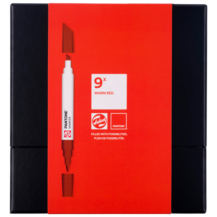 Marker 9-set Warm Red i gruppen Pennor / Konstnärspennor / Illustrationsmarkers hos Pen Store (130492)