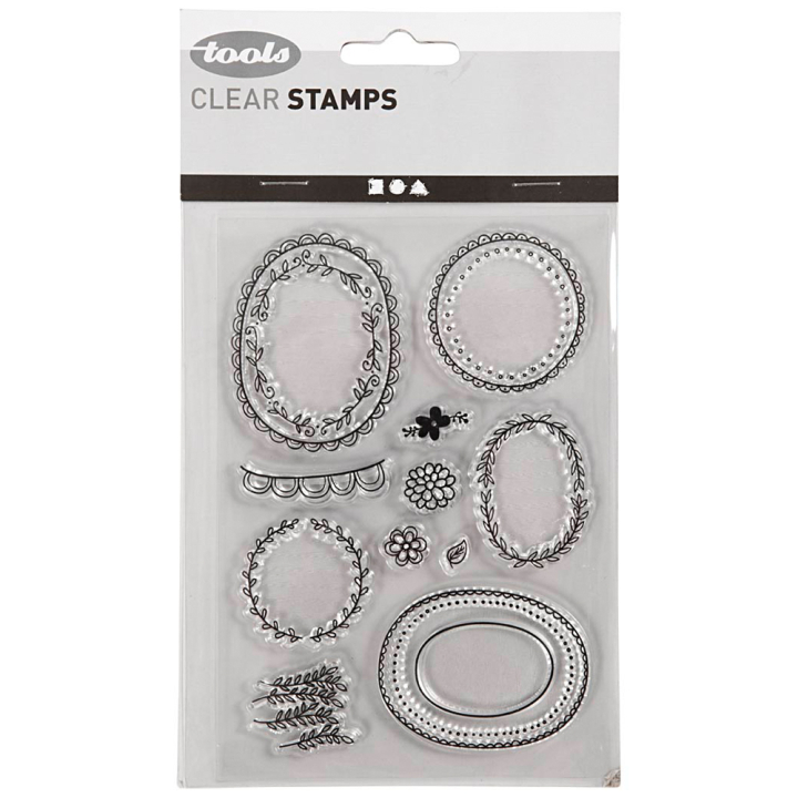 Motivstämplar Clear Stamps Ramar i gruppen Skapande & Hobby / Hobbytillbehör / Stämplar hos Pen Store (130562)
