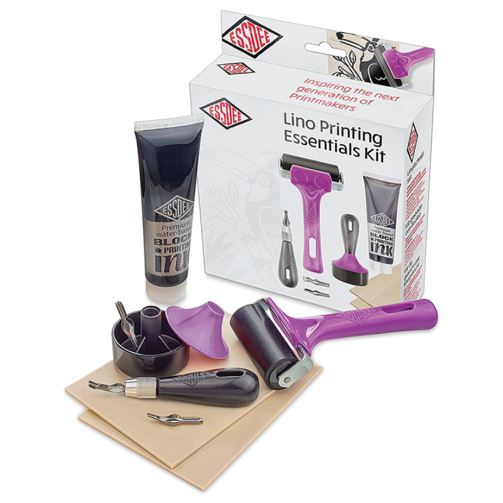 Linoleumset Essentials 8 delar i gruppen Skapande & Hobby / Tekniker / Linoleumtryck hos Pen Store (130572)